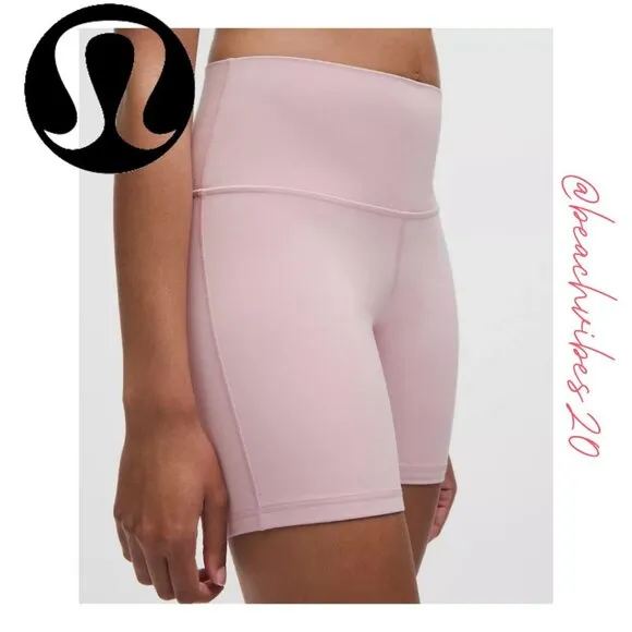 LULULEMON ATHLETICA Align™ High-Rise Short 6&quot; Pink Haze 8 NWT