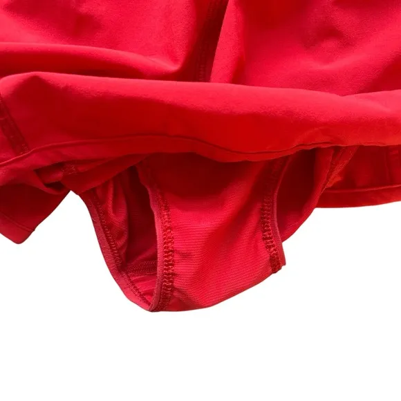 Lululemon Tracker Short V 4&quot; Dark Red size 10 built in liner W7AZ2S workout gym