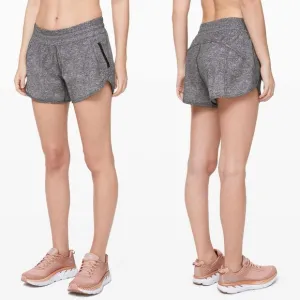 LULULEMON Tracker Short V *4&quot; in Heather Lux Multi Black Size 6