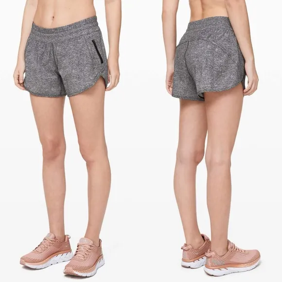 LULULEMON Tracker Short V *4&quot; in Heather Lux Multi Black Size 6
