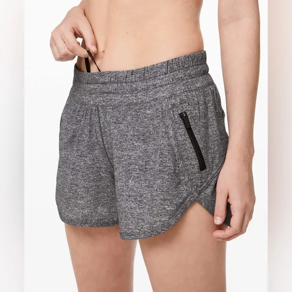 LULULEMON Tracker Short V *4&quot; in Heather Lux Multi Black Size 6