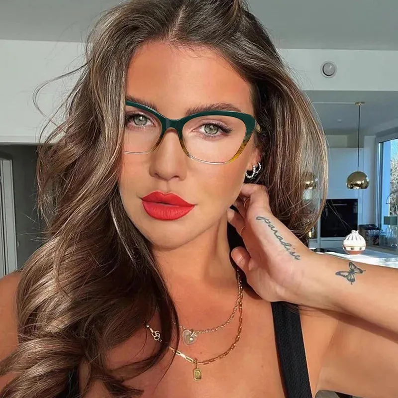 LumiGlow Gradient Cat-Eye Blue Light Glasses