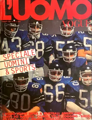 L'UOMO VOGUE Magazine February 1982 SEAMAN MILANO Speciale Uomini & Sport