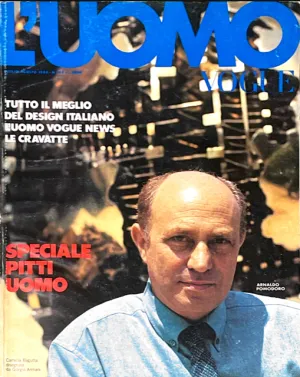 L'UOMO VOGUE Magazine July 1984 ARNALDO POMODORO Oliviero Toscani VINTAGE Men's Fashion