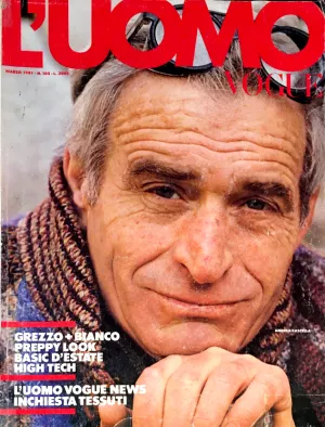 L'UOMO VOGUE Magazine March 1981 ANDREA CASCELLA Kevin Kline VINTAGE Men's Fashion