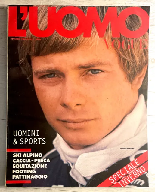 L'UOMO VOGUE Magazine November 1980 DIDIER PIRONI Bruce Weber ALDO FALLAI