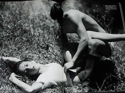 L'UOMO VOGUE Magazine October 2000 TYSON BALLOU & KATE MOSS by BRUCE WEBER