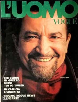 L'UOMO VOGUE Magazine September 1983 MAURICE BEJART Oliviero Toscani VINTAGE Men's Fashion