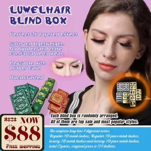 Luwel lashes 3D mink lashes faux lashes lash extensions 25pairs blind box
