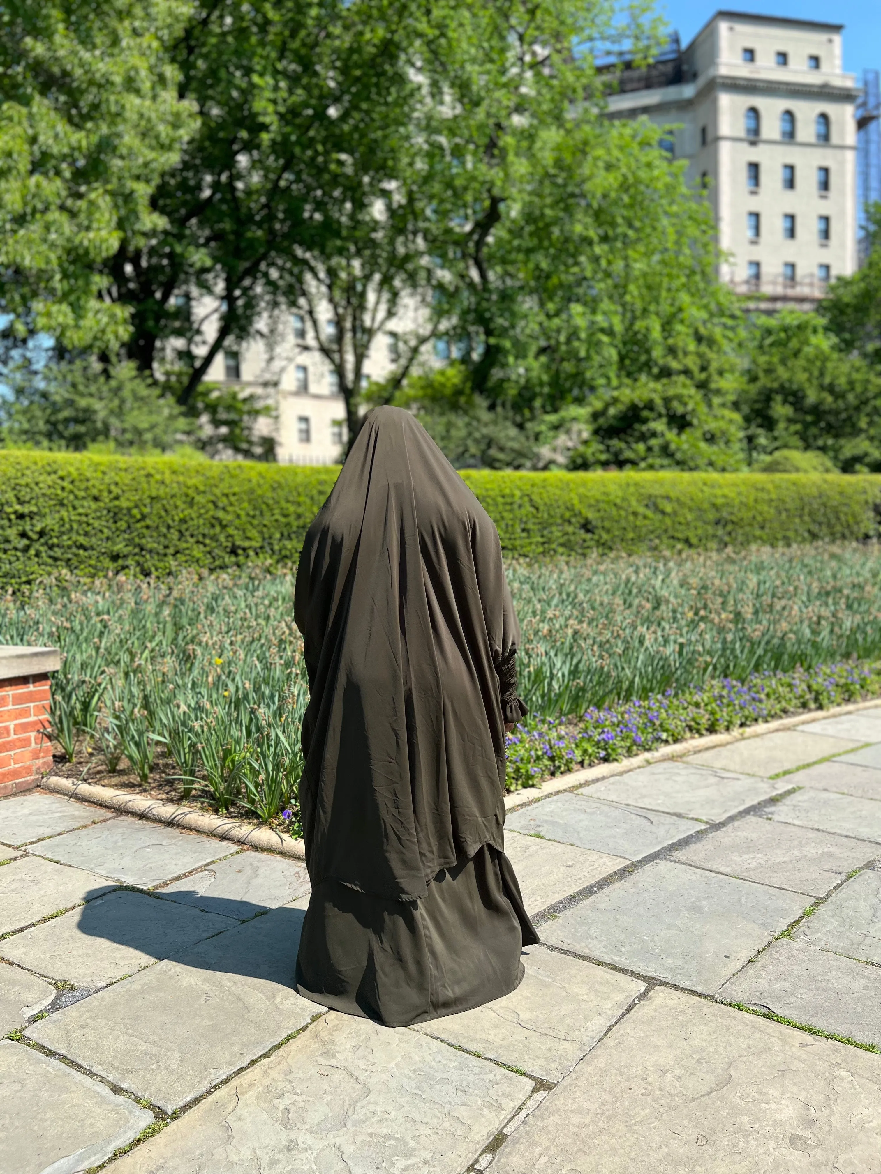 Luxury 2 pieces jilbabs - Army Green