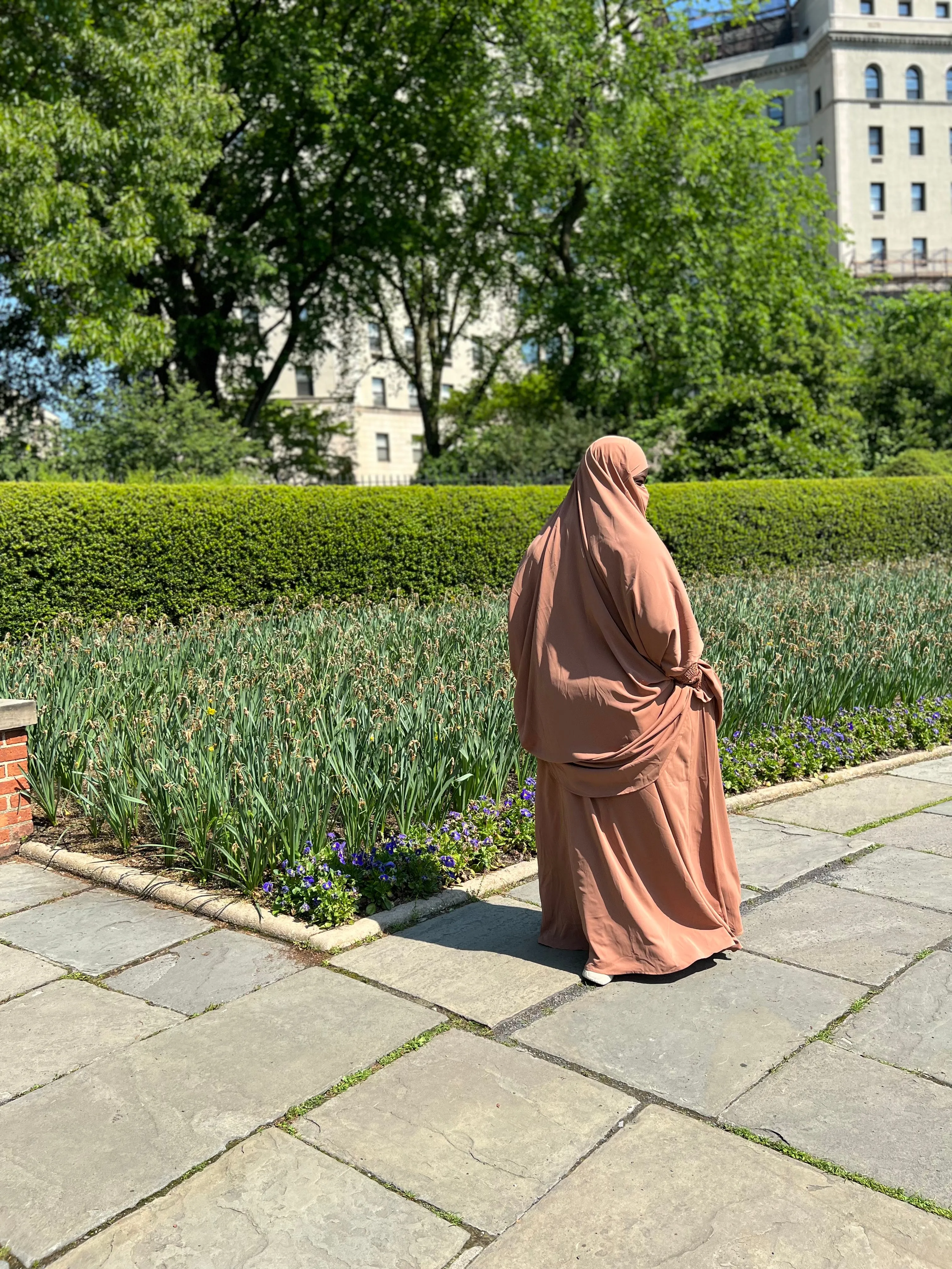Luxury 2 pieces jilbabs -  Light Brown