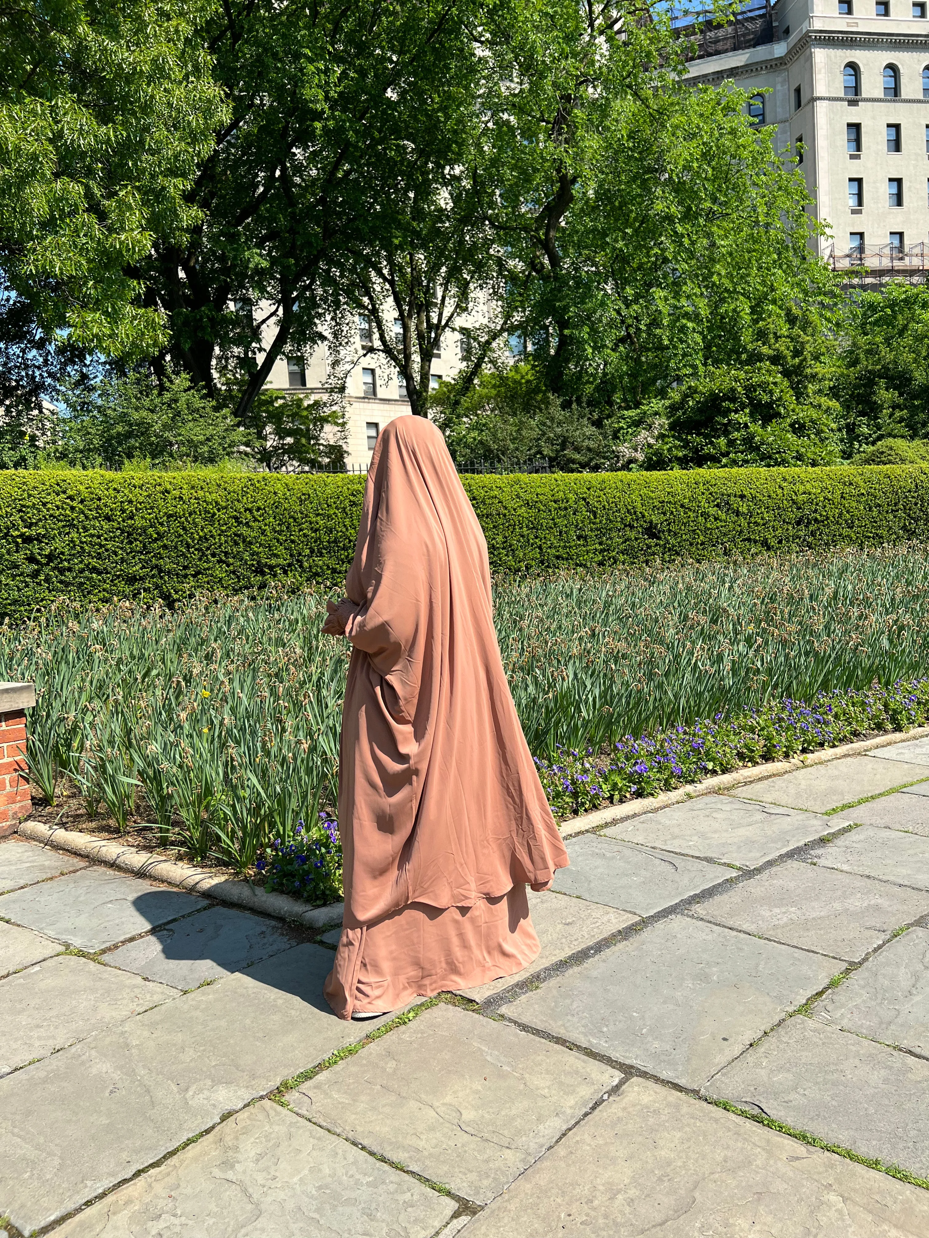 Luxury 2 pieces jilbabs -  Light Brown