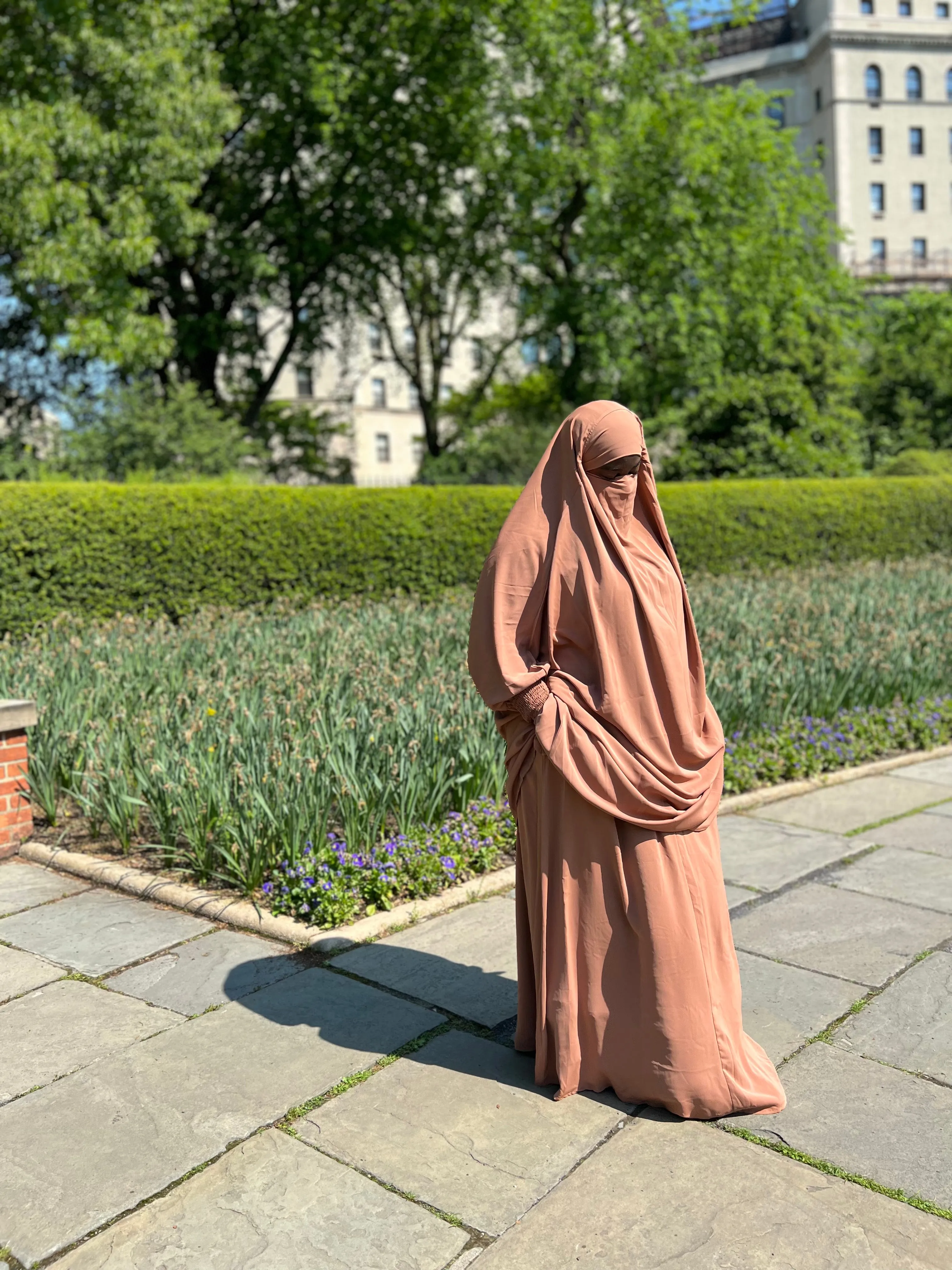 Luxury 2 pieces jilbabs -  Light Brown