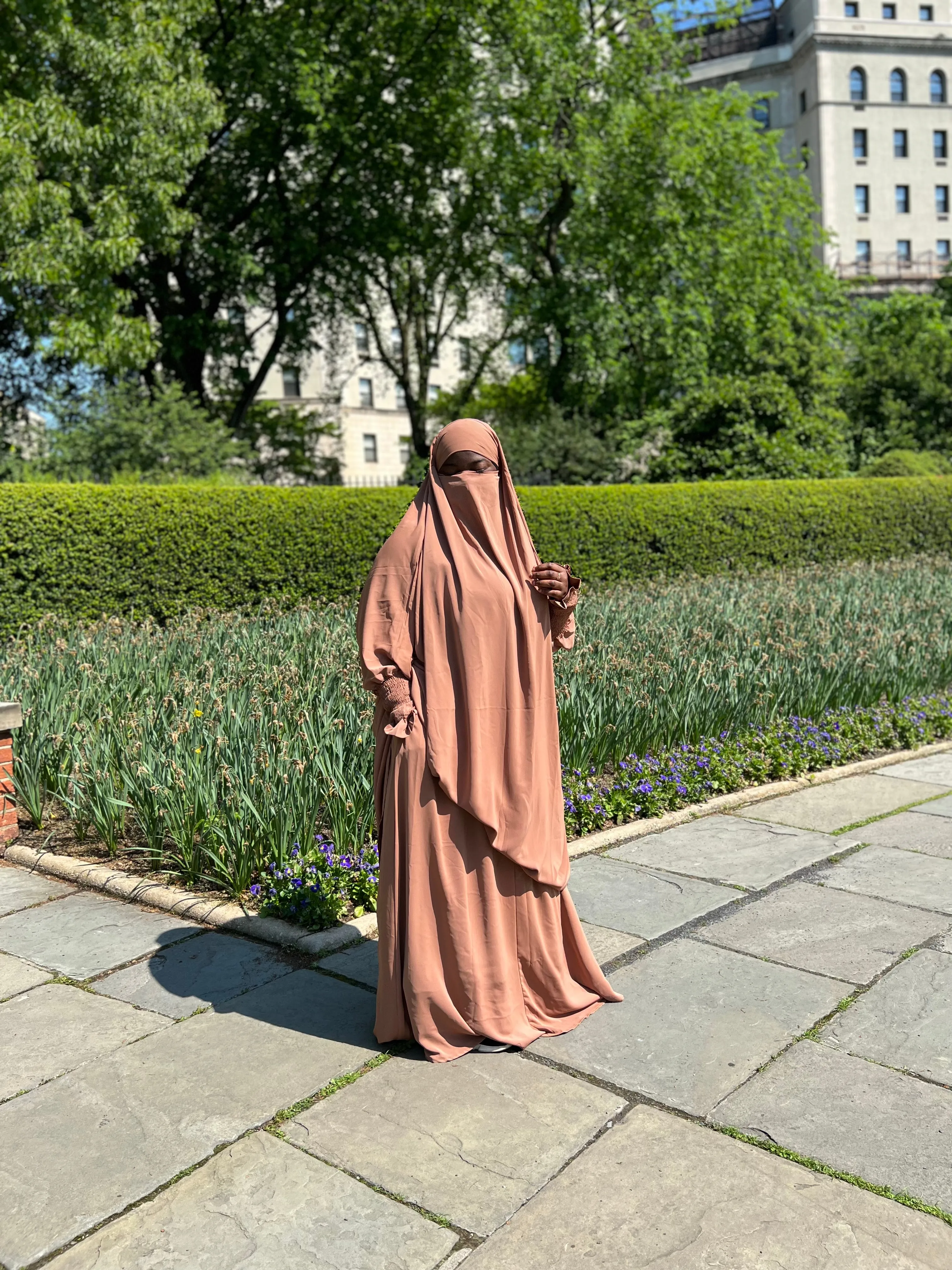 Luxury 2 pieces jilbabs -  Light Brown