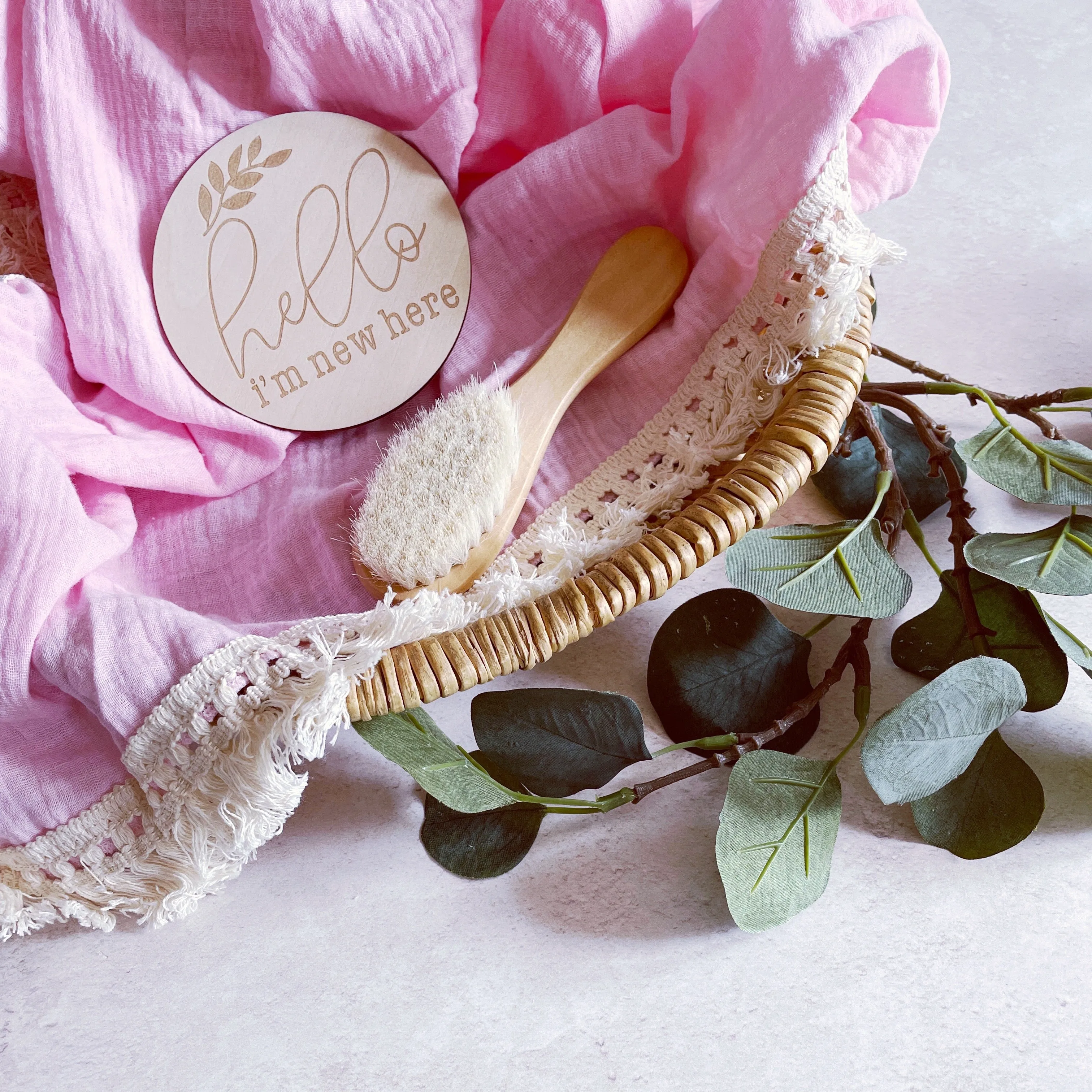 Luxury Baby Pink Blanket Swaddle and Muslin