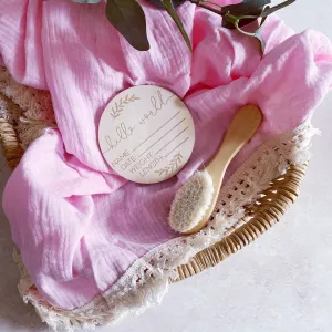 Luxury Baby Pink Blanket Swaddle and Muslin