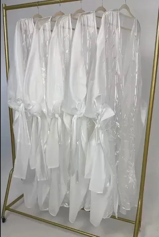 Luxury Embroidery Organza Kaftan Abaya