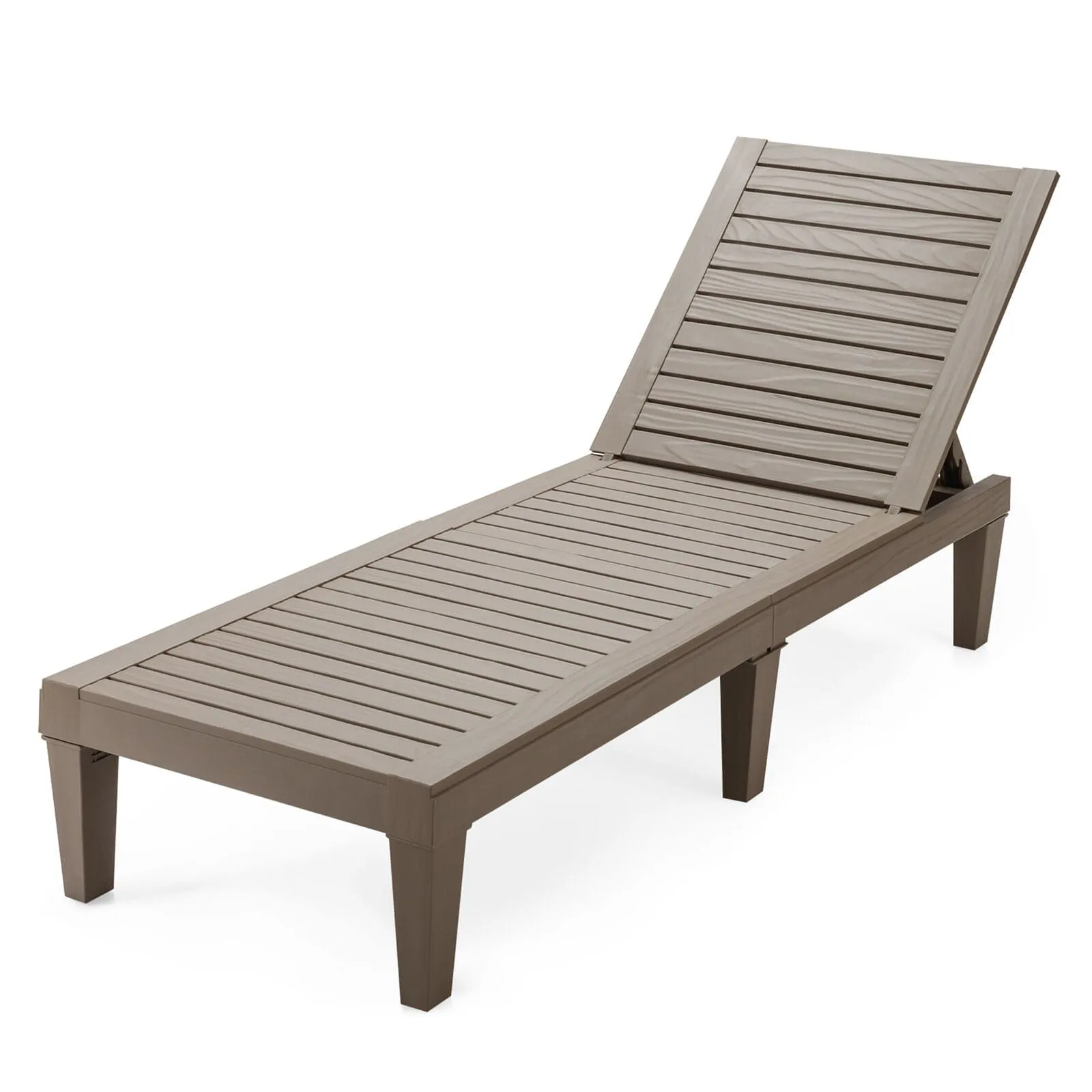 Luxury Folding Outdoor Chaise Lounge Chair 2 Pcs
