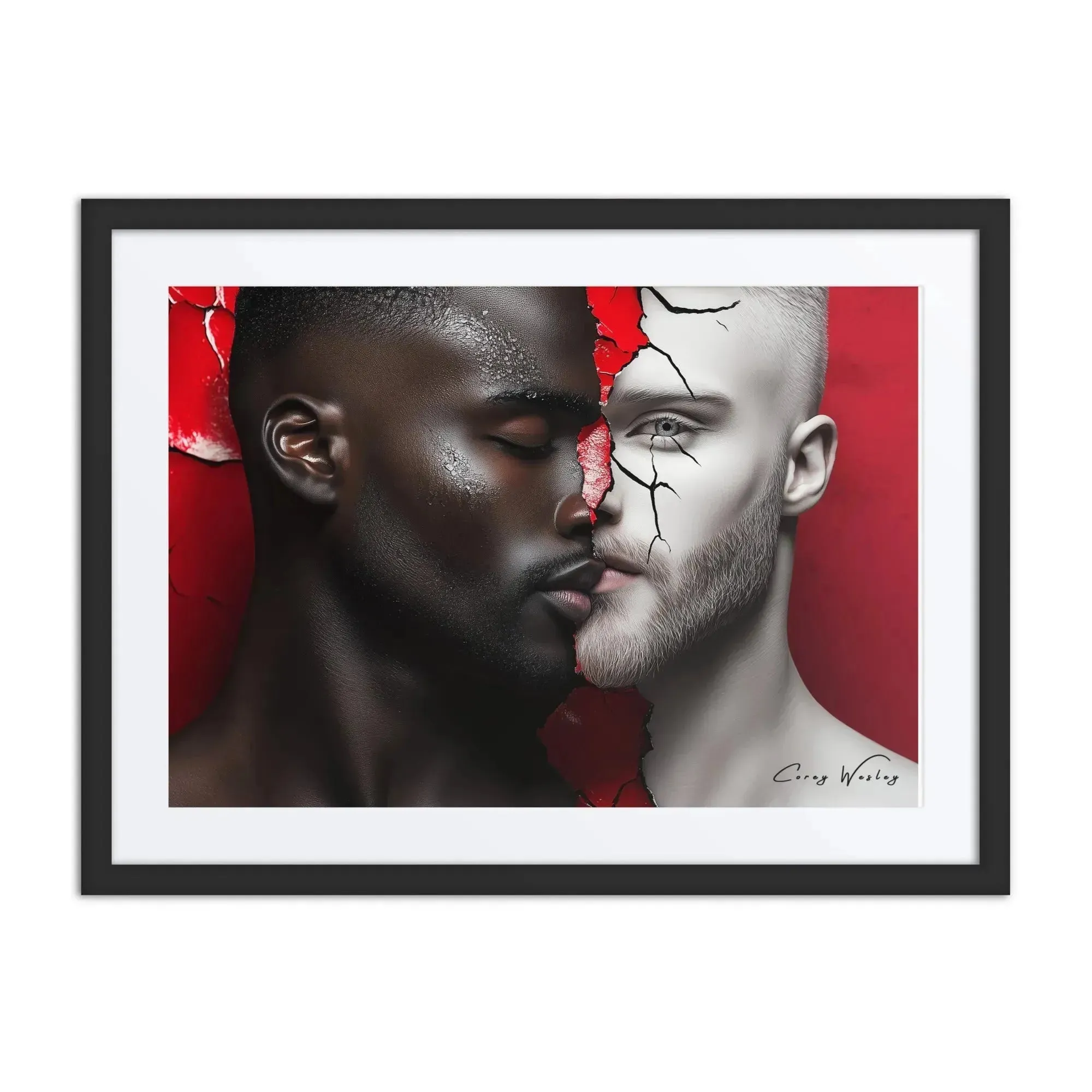 Luxury Framed Wall Art – Lovers | Timeless Elegant Statement 