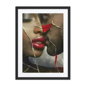Luxury Framed Wall Art – Regrets | Emotional Reflective Piece 