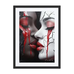 Luxury Framed Wall Art – Shadows | Dramatic High-Contrast Piece