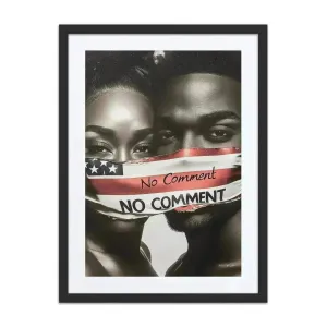Luxury Framed Wall Art – Unapologetic No Comment | Bold Statement Piece