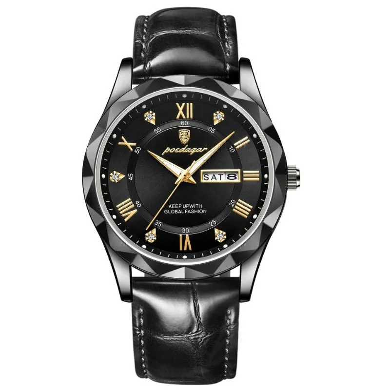 Luxury Leather Band Quartz Watch