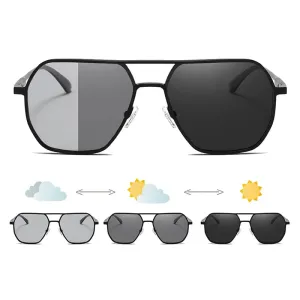 Luxury Metal Photochromic Sunglasses for Men & Women
