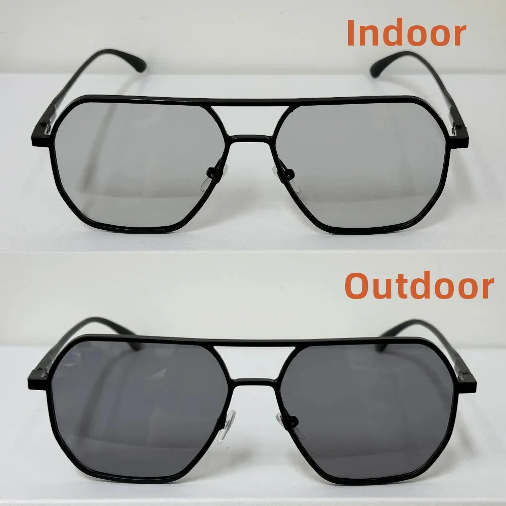 Luxury Metal Photochromic Sunglasses for Men & Women