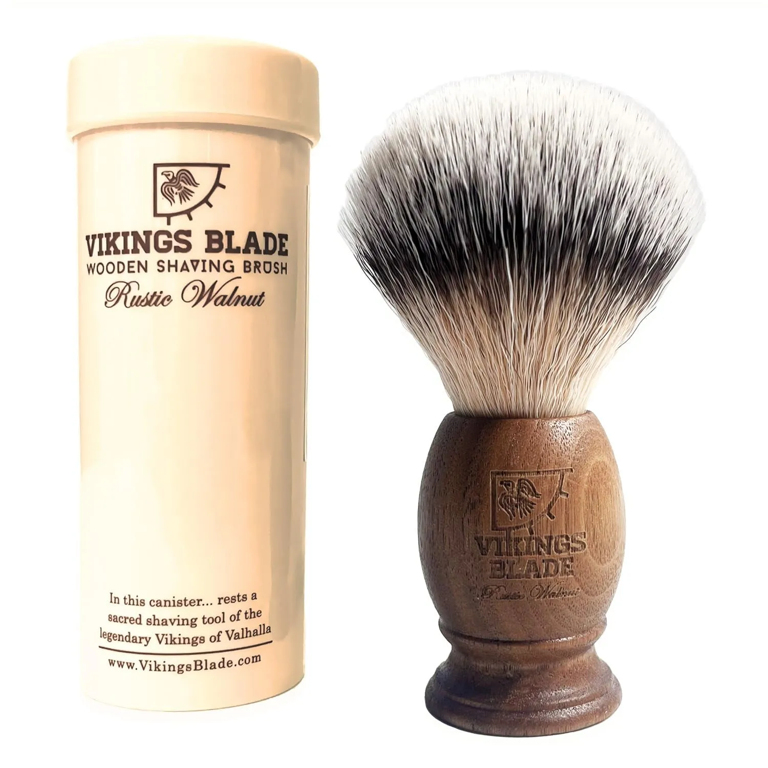 Luxury Shaving Brush for Men by , Ultra Heavy Acrylic & 316L Steel Handle, Super Strong Knot Backbone, Minimal Shedding, Fast Lather, Extremely Smooth & Plush on Skin (Dark Stallion)