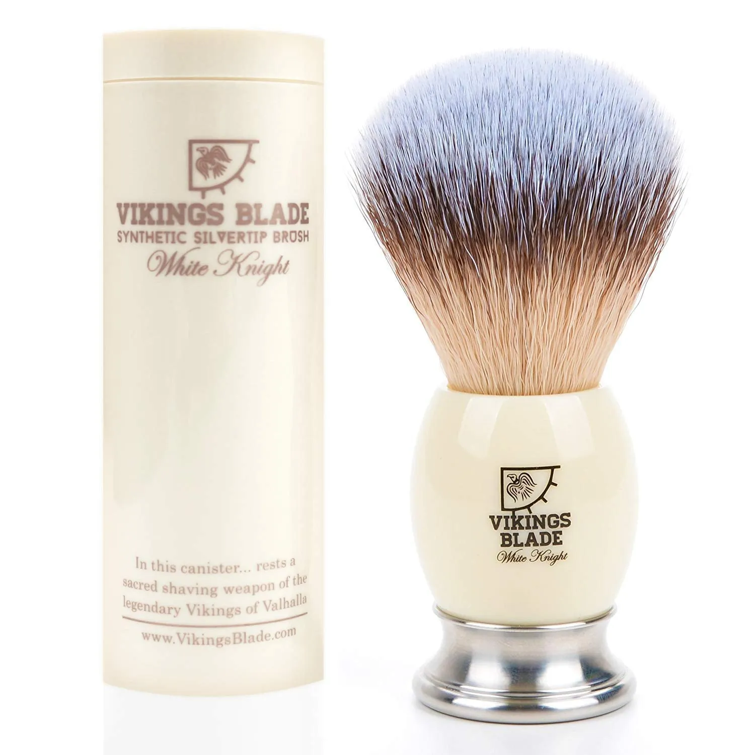 Luxury Shaving Brush for Men by , Ultra Heavy Acrylic & 316L Steel Handle, Super Strong Knot Backbone, Minimal Shedding, Fast Lather, Extremely Smooth & Plush on Skin (Dark Stallion)