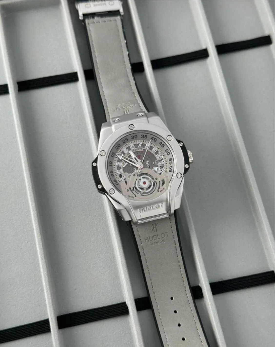 Luxury Skeleton Dial Watch - Hublot Design | Limited Offer