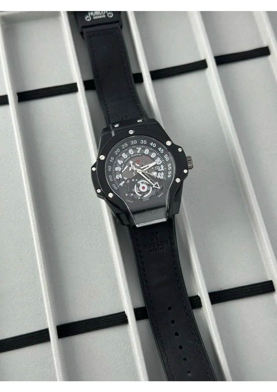 Luxury Skeleton Dial Watch - Hublot Design | Limited Offer