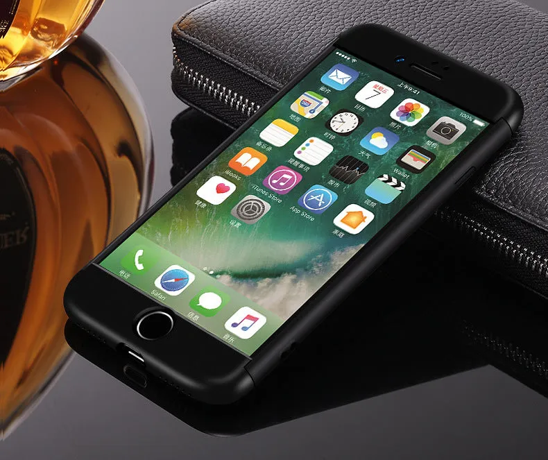 Luxury Slim 3 in 1 Hybrid Armor Hard Case For Apple iphone 6 Plus/6s Plus Full Body 360 Degree Protection Back Cover Case