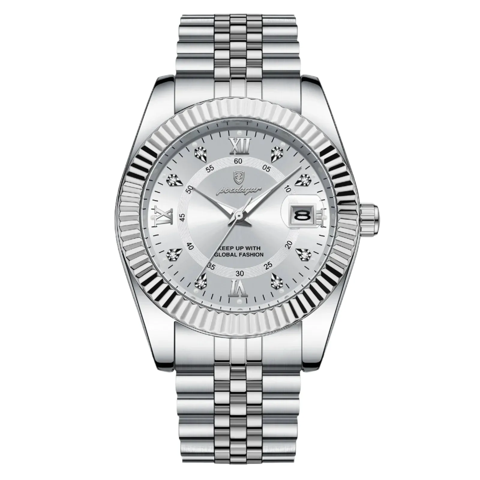 Luxury Sport Wrist Watch For Man Waterproof Luminous Date Men Watch Quartz Stainless Steel Men's Watches Male Reloj box