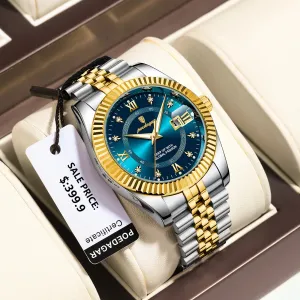 Luxury Sport Wrist Watch For Man Waterproof Luminous Date Men Watch Quartz Stainless Steel Men's Watches Male Reloj box