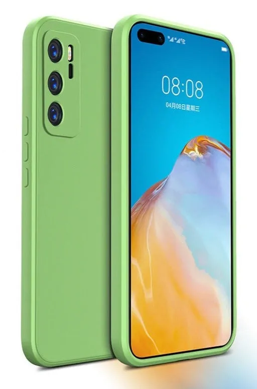 Luxury Square Liquid Silicone Soft Phone Case For Huawei Nova