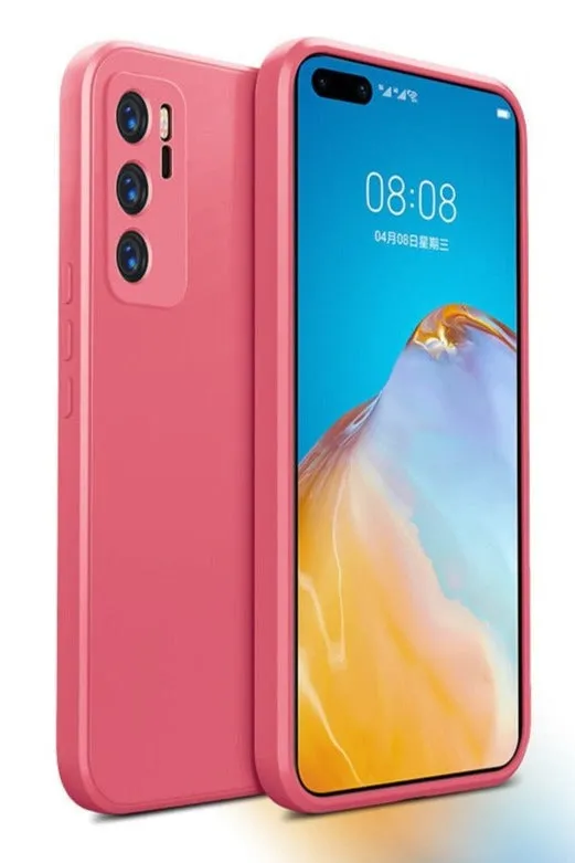 Luxury Square Liquid Silicone Soft Phone Case For Huawei Nova
