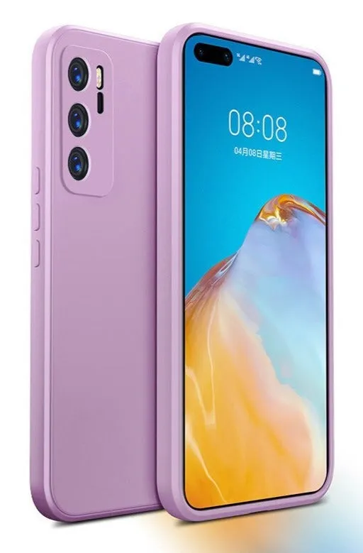 Luxury Square Liquid Silicone Soft Phone Case For Huawei Nova