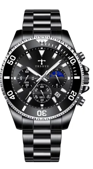 Luxury Unisex watch multifunctional watch 43mm with Japanese quartz movement.