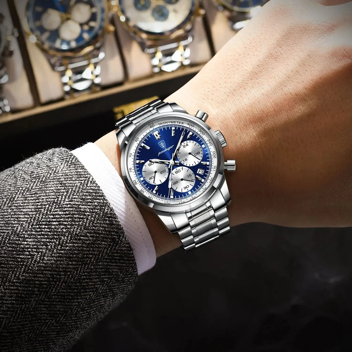 Luxury Waterproof Men's Chronograph Watch