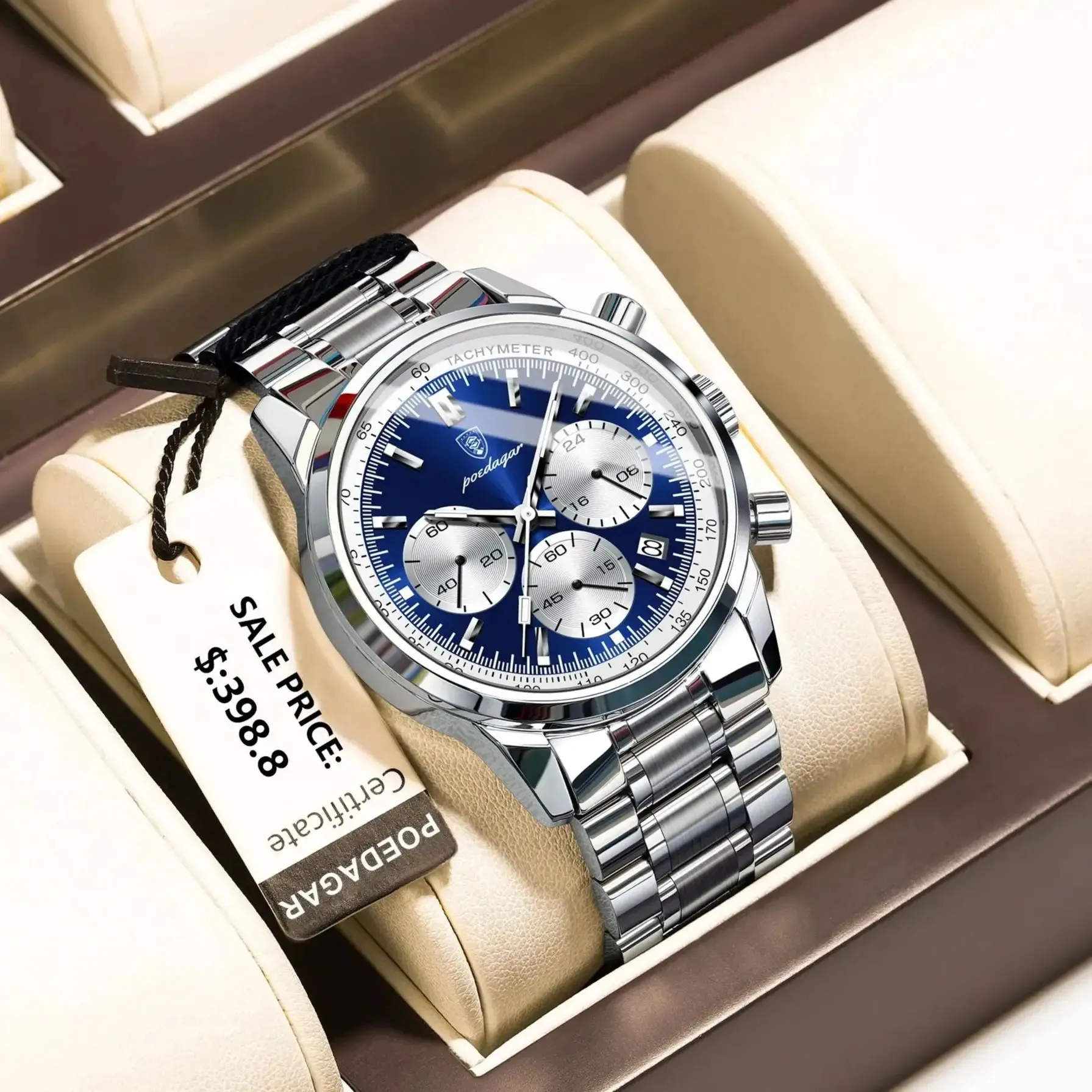 Luxury Waterproof Men's Chronograph Watch