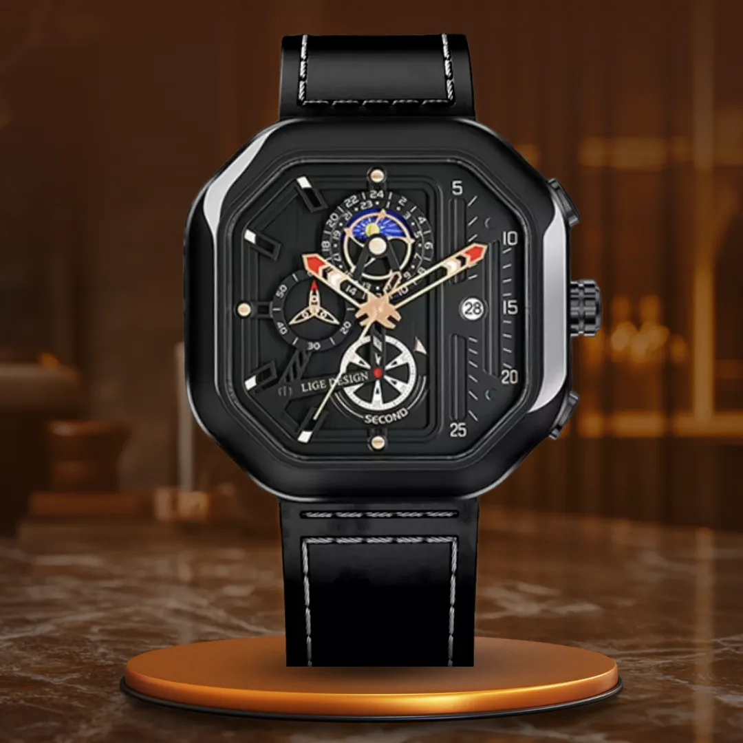 Luxury Waterproof Quartz Chronograph Watch