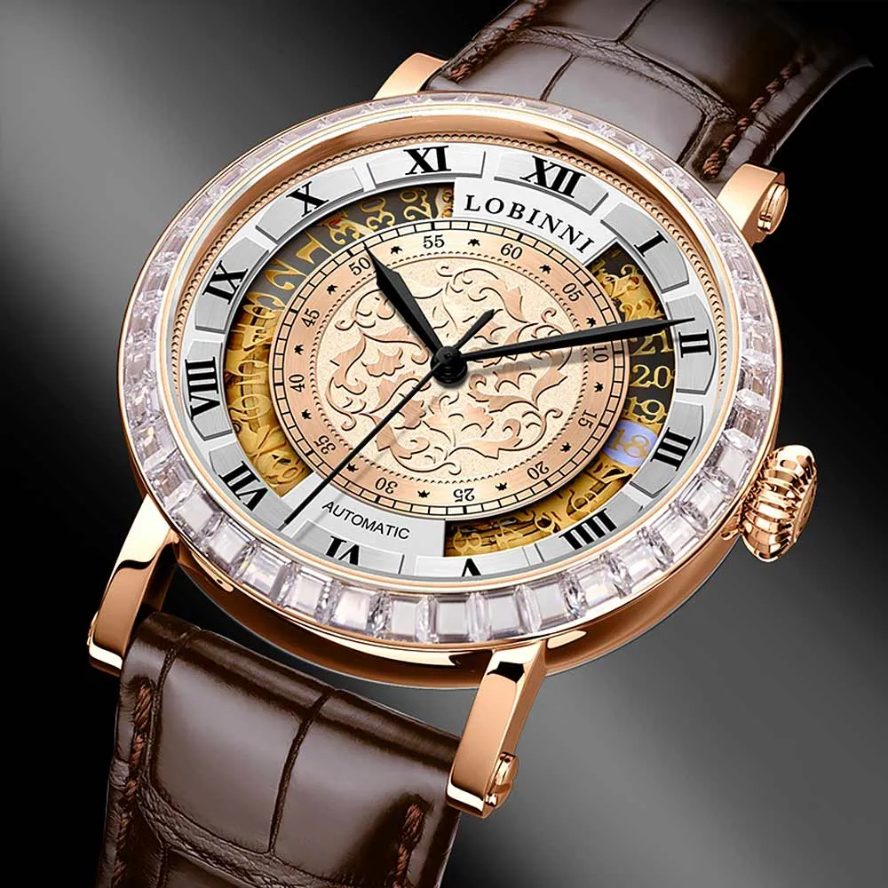 luxury wristwatch vintage mechanicaloriginal design waterproof  watch