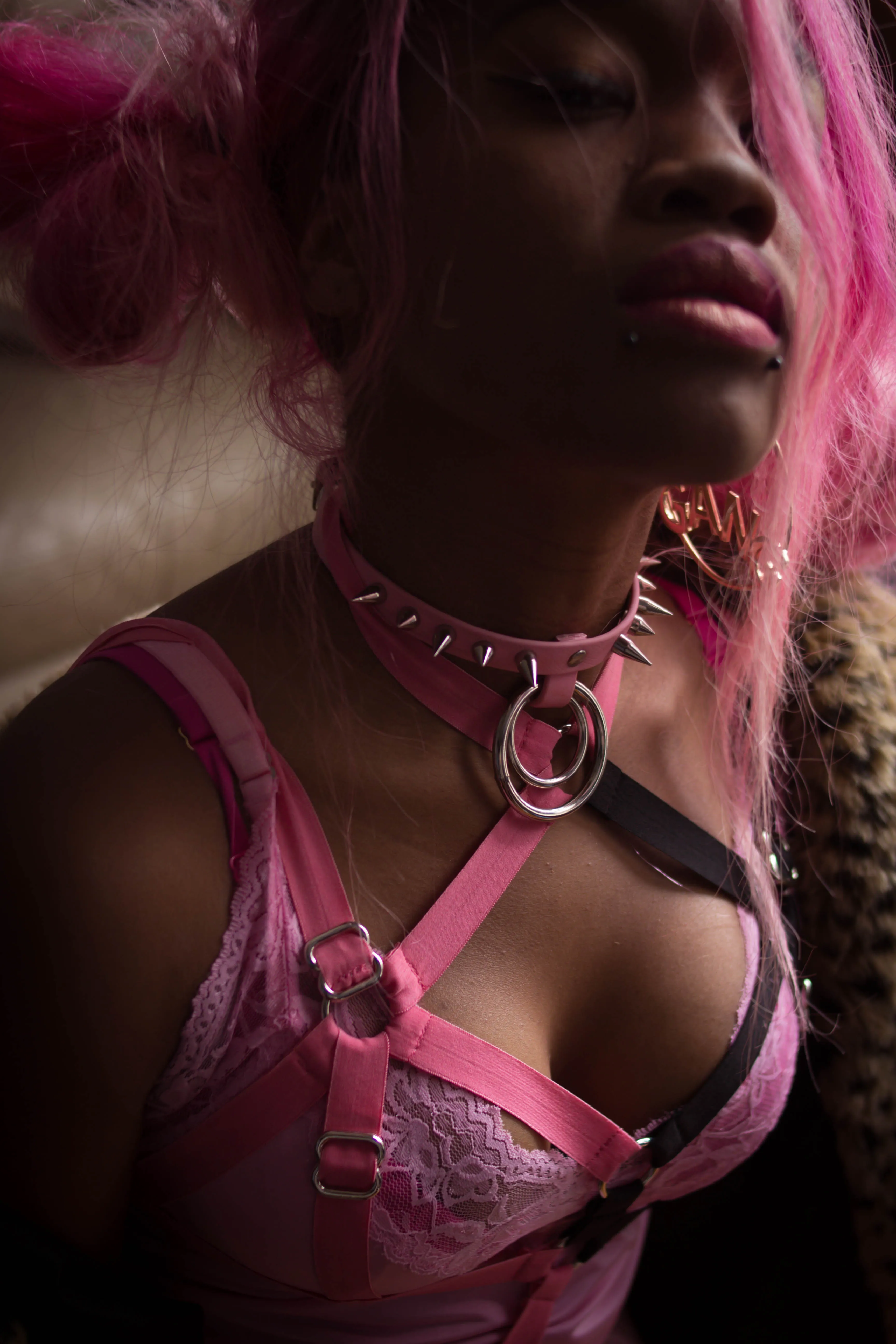 Lydia biothane vegan collar optional spikes