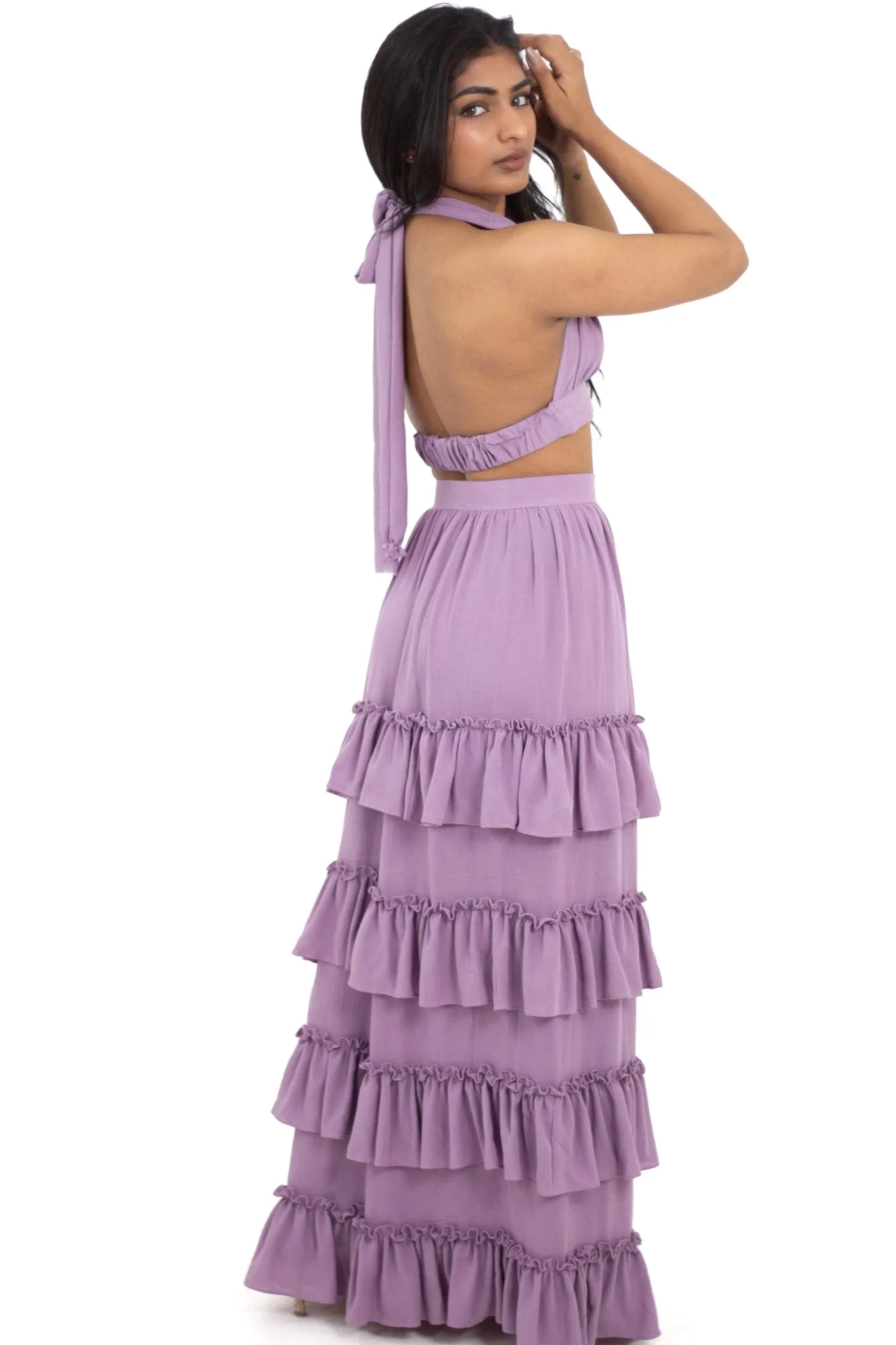 Lyla Black Ruffle Skirt