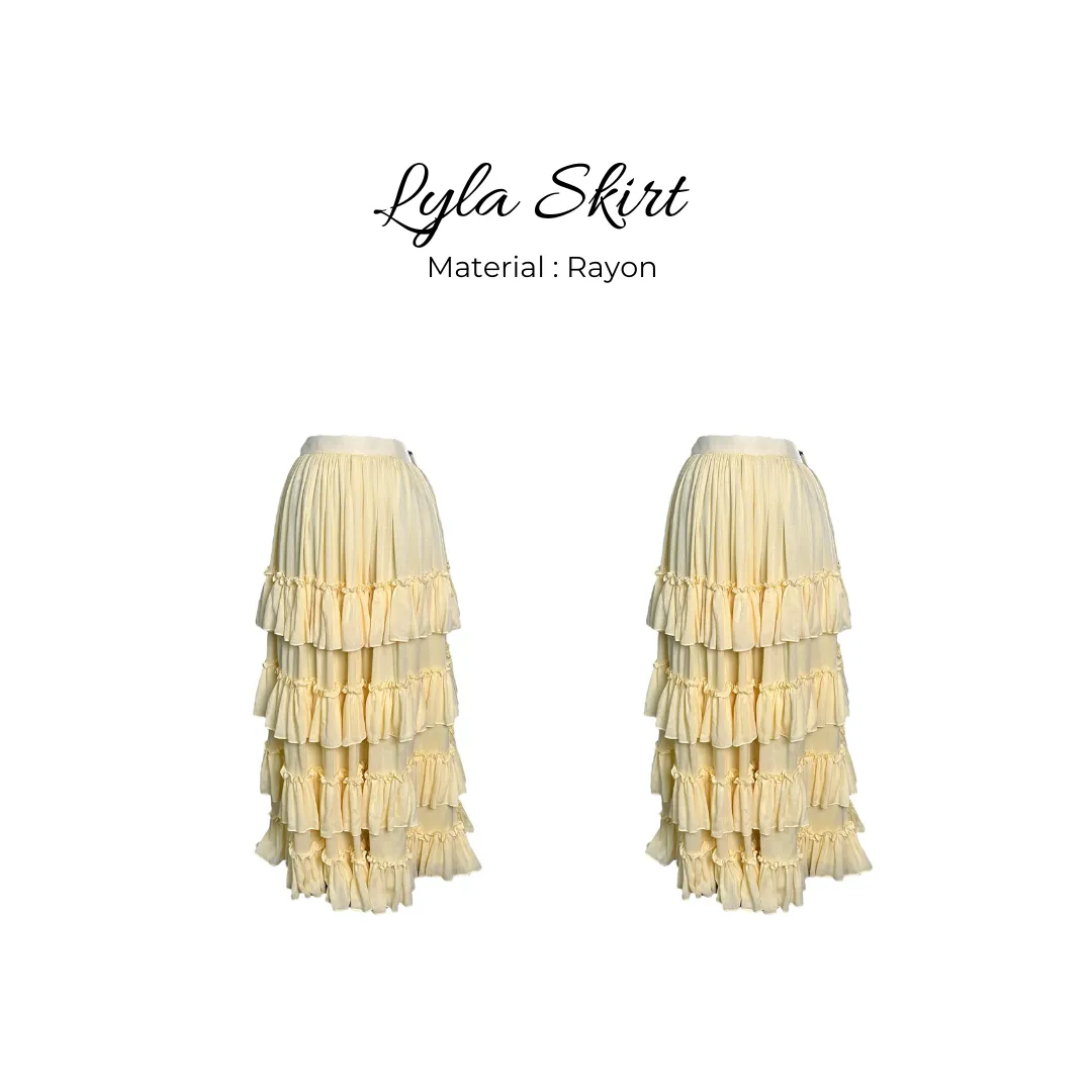 Lyla Black Ruffle Skirt