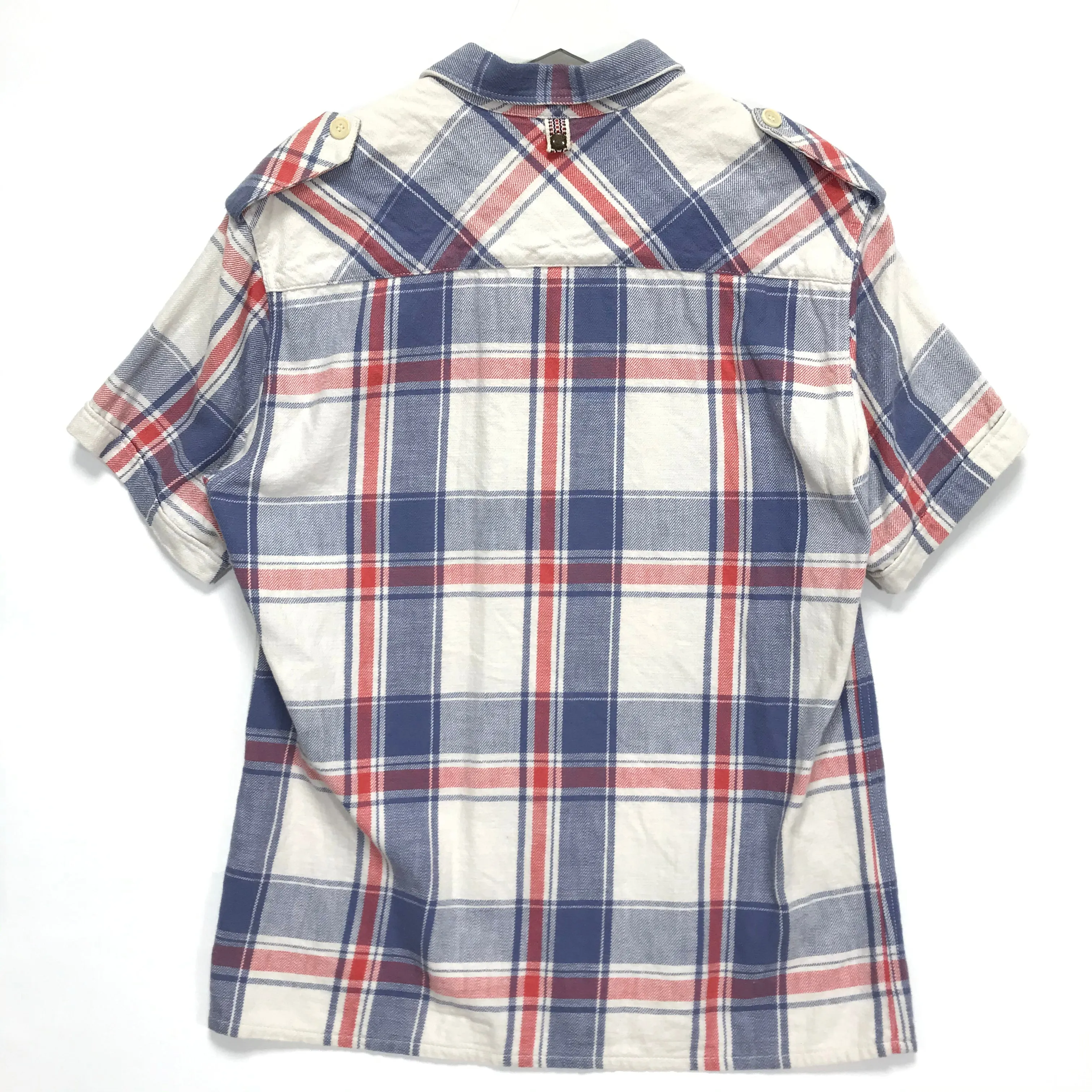 [M] Visvim Pyle Check S/S Shirt White