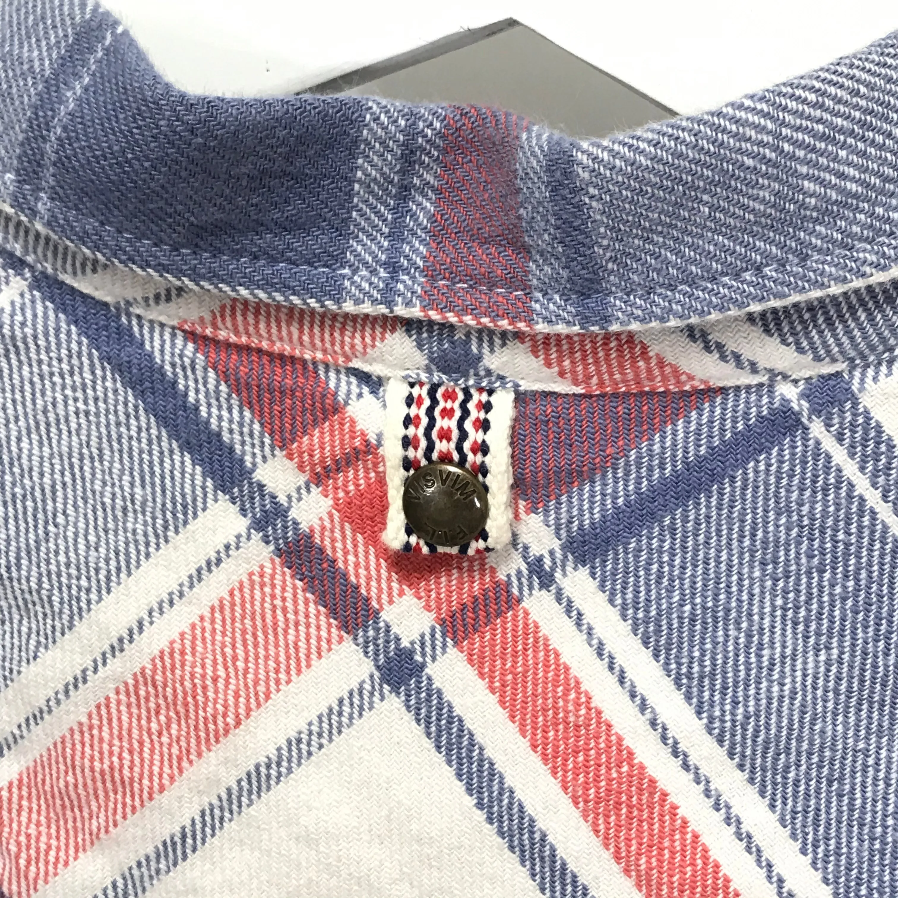 [M] Visvim Pyle Check S/S Shirt White