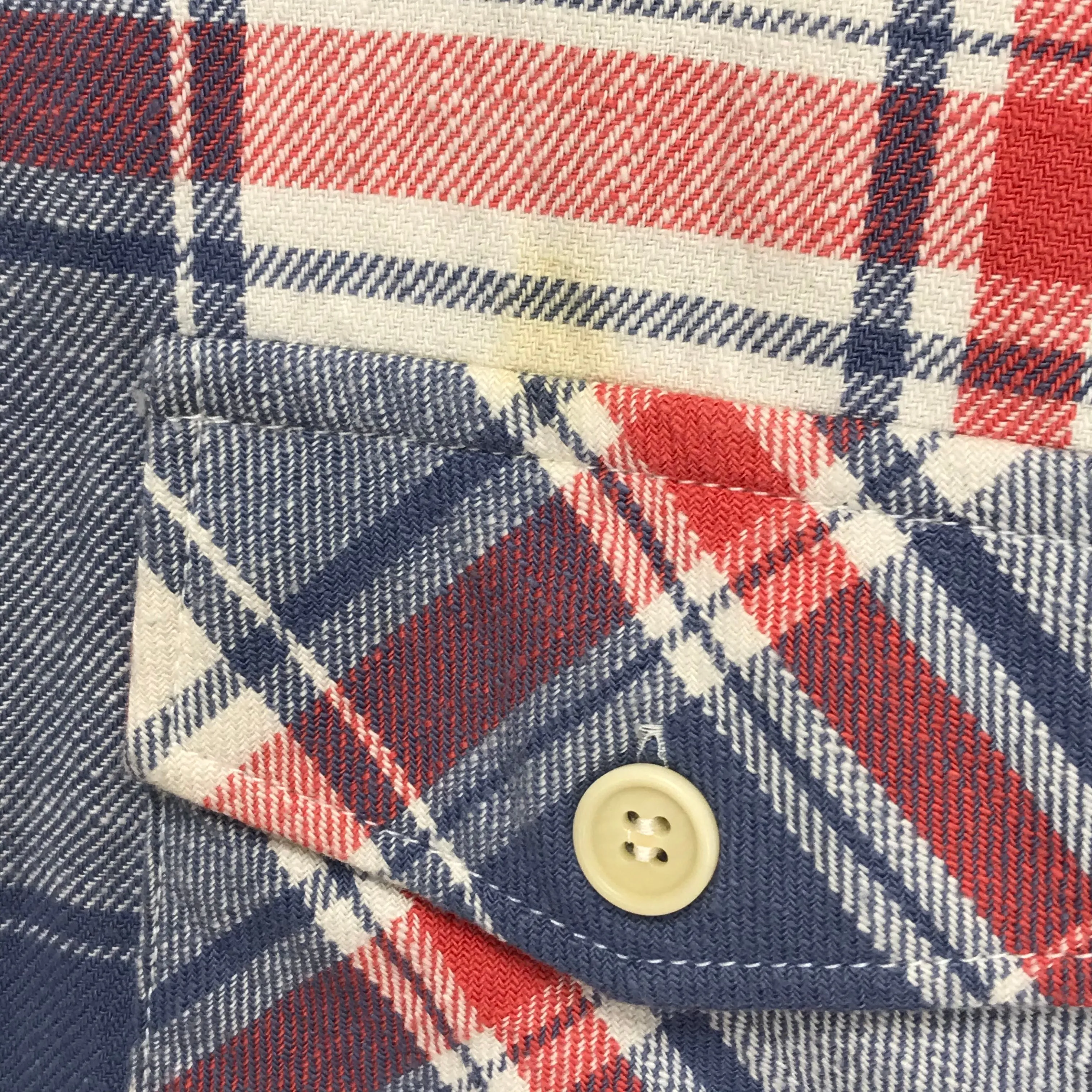 [M] Visvim Pyle Check S/S Shirt White
